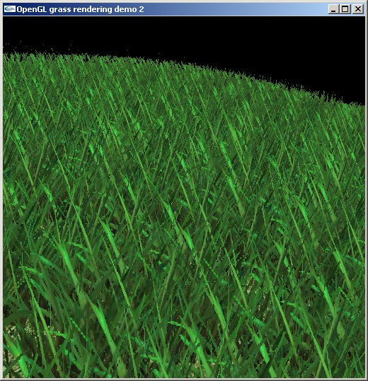 Grass rendering as billboards